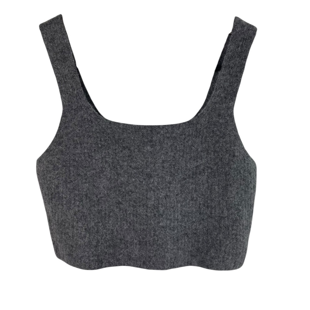 Everlane | Dark Gray Wool Yak Blend Crop Tank Sweater New